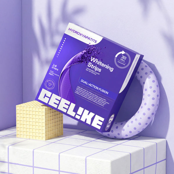 CEELIKE nHAP-Pro Whitening Strips with Nano-Hydroxyapatite Dual-Action Brightening Care