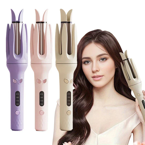 Automatic Hair Curling Iron, Negative Ion Rotating Curl Wand, 4 Heat