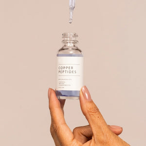 Copper Peptides GHK Firming Serum featuring Hyaluronic Acid for Elasticity