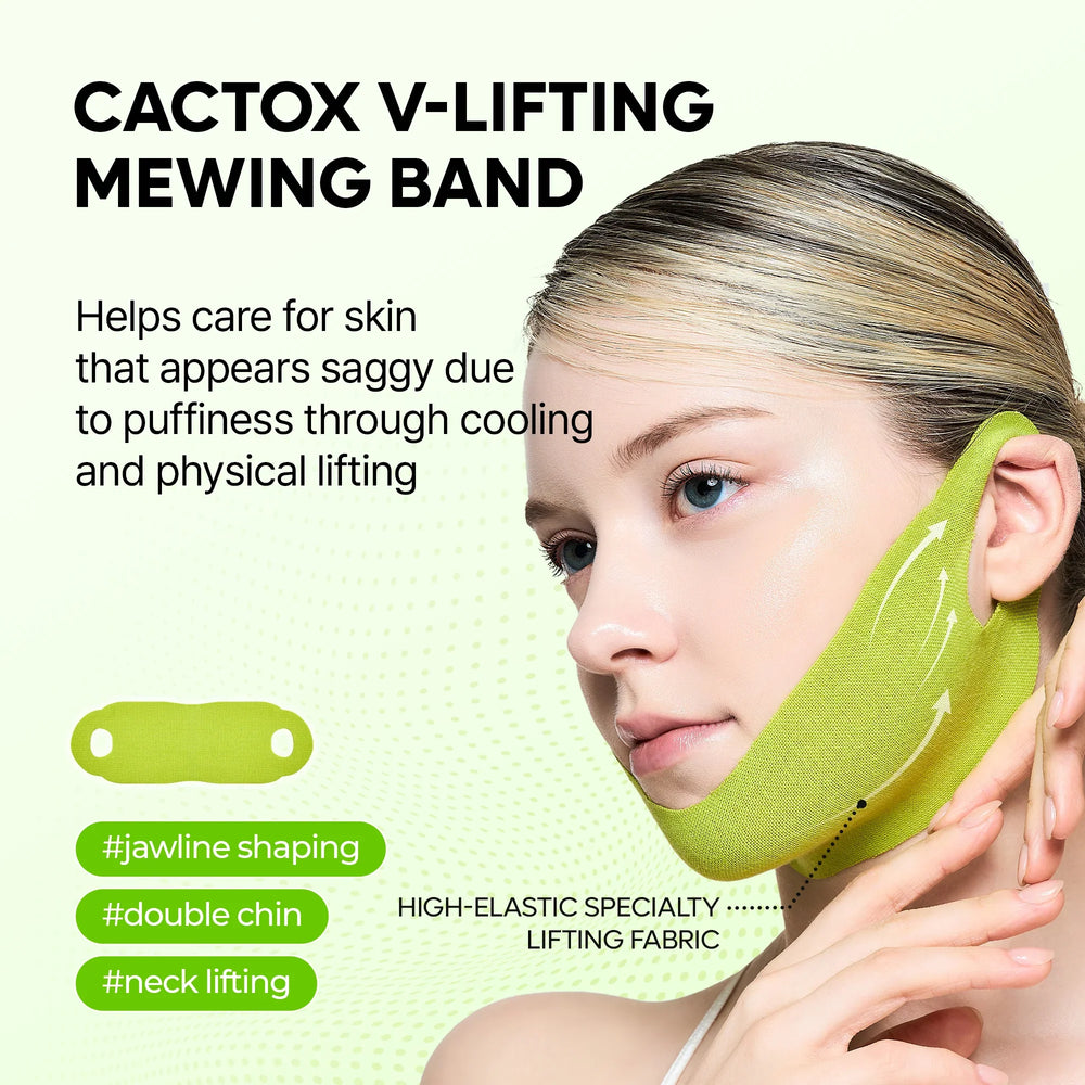 Cactox De-Puffing Pore Tox Mask Set with Caffeine for Puffiness and Pores