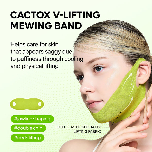 Cactox De-Puffing Pore Tox Mask Set with Caffeine for Puffiness and Pores