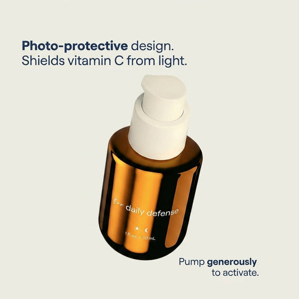 Daily Defense 15% Vitamin C Complex Brightening Serum for Multi-Action Skin Care
