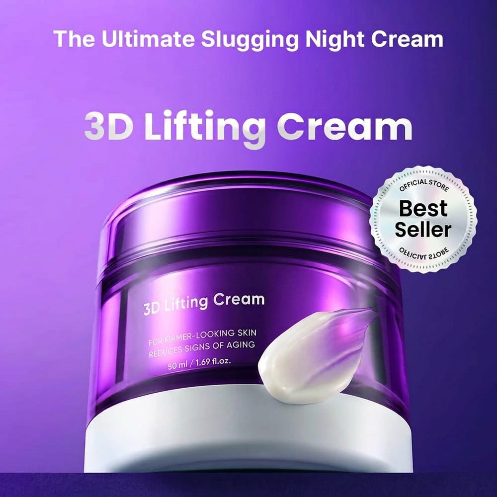 3D Lifting Night Cream — 17-Peptide Complex & Probioderm for Face & Neck