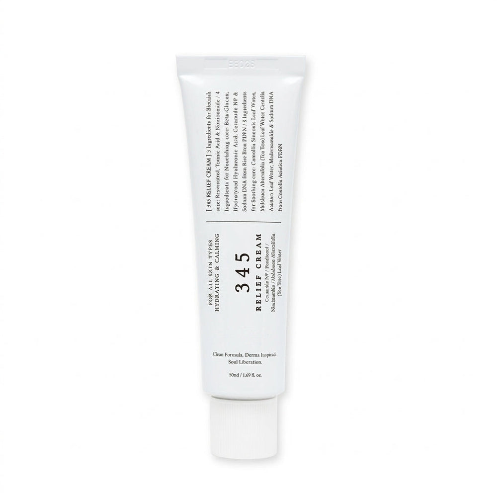 345 Relief Cream — Niacinamide & Ceramide NP for Sensitive & Blemish-Prone Skin