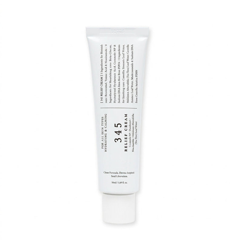 345 Relief Cream Ceramide Moisturizer with Niacinamide for Sensitive Skin & Blemishes