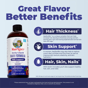 Daily Liquid Hair Formula with SesZenBio, Biotin and Vitamin C for Hair Density Support