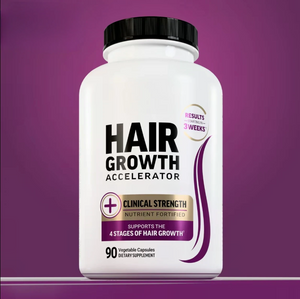 Hair Growth Accelerator Biotin Supplement featuring Zinc and Veggie Caps & Soft Chews
