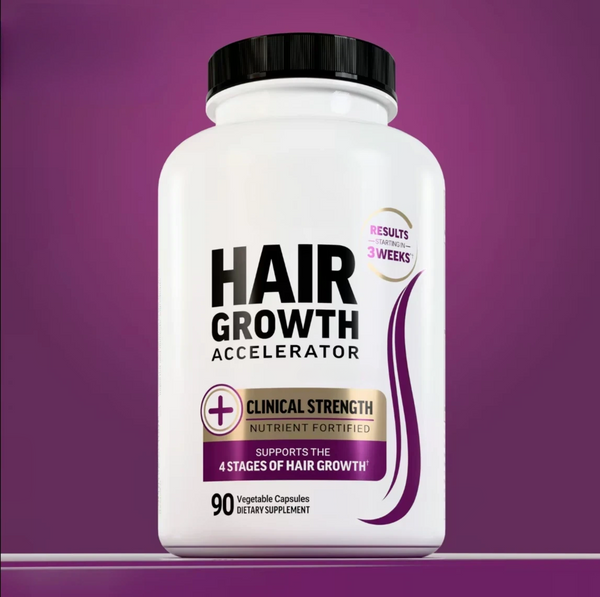 Hair Growth Accelerator Biotin Supplement featuring Zinc and Veggie Caps & Soft Chews