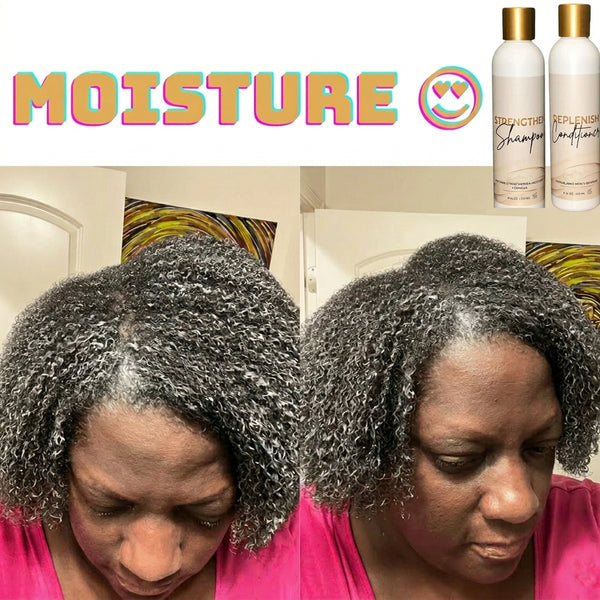 Healthy Hair Care Bundle with Scalp Stimulator, Shampoo and Conditioner