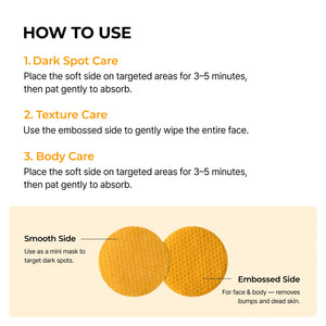 Kojic Acid Turmeric TX Toner Pads for Dark Spots and Uneven Skin Tone