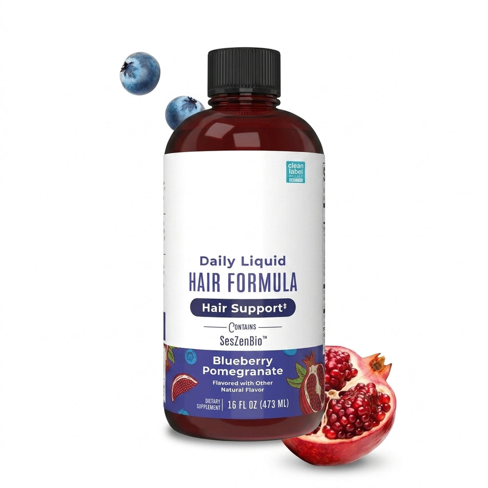 Daily Liquid Hair Formula with SesZenBio, Biotin and Vitamin C for Hair Density Support