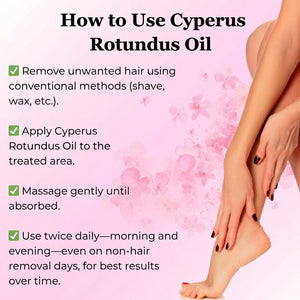 Cyperus Rotundus Body Oil for Smooth Skin, Body Care and Daily Moisture