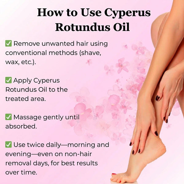 Cyperus Rotundus Body Oil for Smooth Skin, Body Care and Daily Moisture
