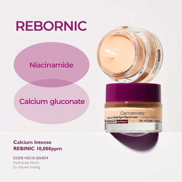 Calcium Dark Spot Cover Eye Cream for Dark Circles, Under Eye Bags and Firming