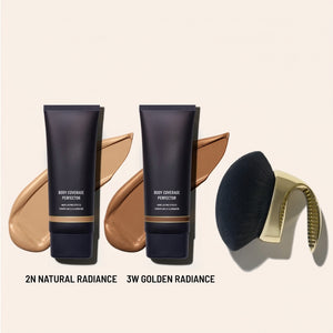 Body Coverage Perfector Twin Pack with X-Large Body Brush for Flawless Concealer Coverage