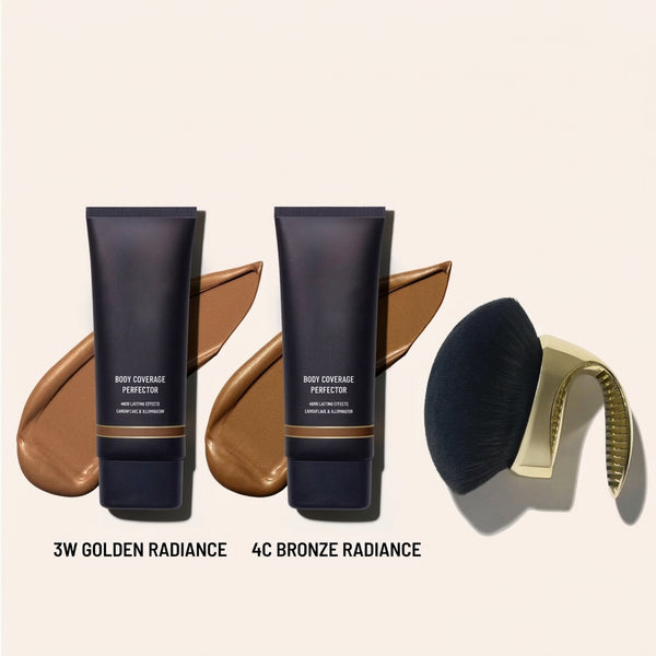 Body Coverage Perfector Twin Pack with X-Large Body Brush for Flawless Concealer Coverage