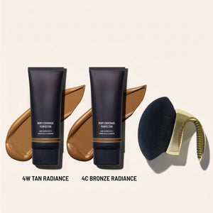 Body Coverage Perfector Twin Pack with X-Large Body Brush for Flawless Concealer Coverage