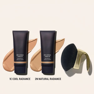 Body Coverage Perfector Twin Pack with X-Large Body Brush for Flawless Concealer Coverage