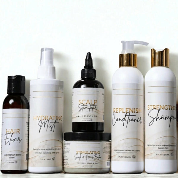 Healthy Hair Starter Kit 6-Piece Complete Hair Care Bundle for Stronger Hair