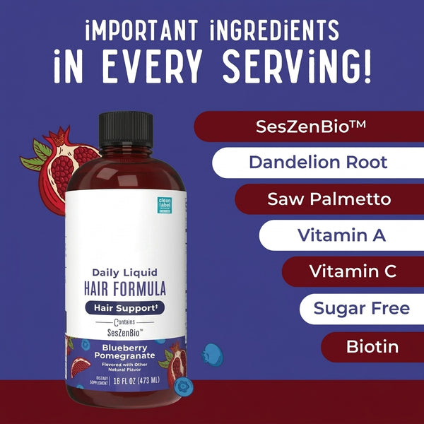 Advanced Hair Care Bundle – Daily Liquid Hair Formula 16 oz & Hair Growth Max Liposomal 15.22 oz