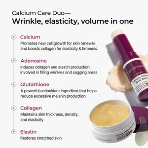 Calcium Volume Multi Balm and Eye Patch Set with Collagen Extract for Anti-Aging Care