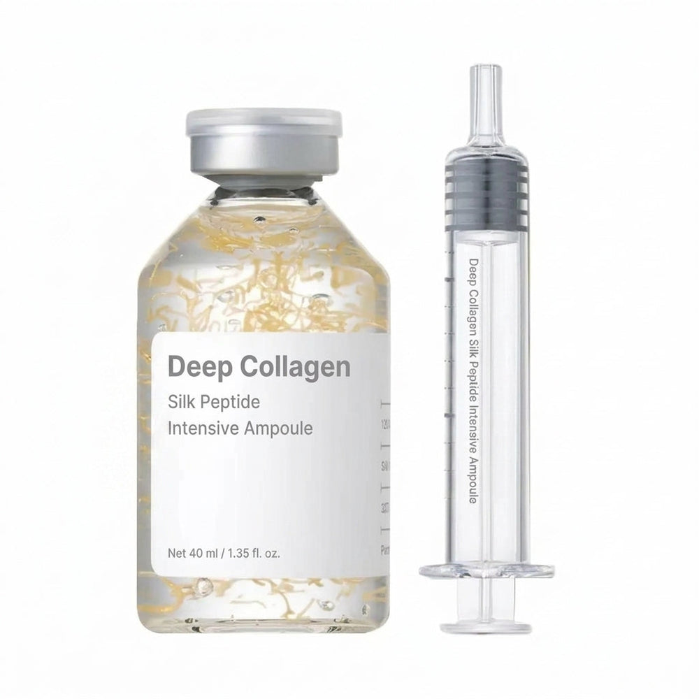 Deep Collagen Silk Peptide Intensive Ampoule Korean Face-Lifting Serum featuring 30 Peptide Complex