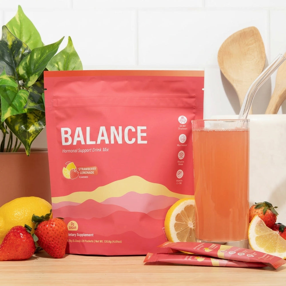 Balance Hormone Support Drink Mix — Shatavari, Myo-Inositol & Adaptogens, 20 Packets