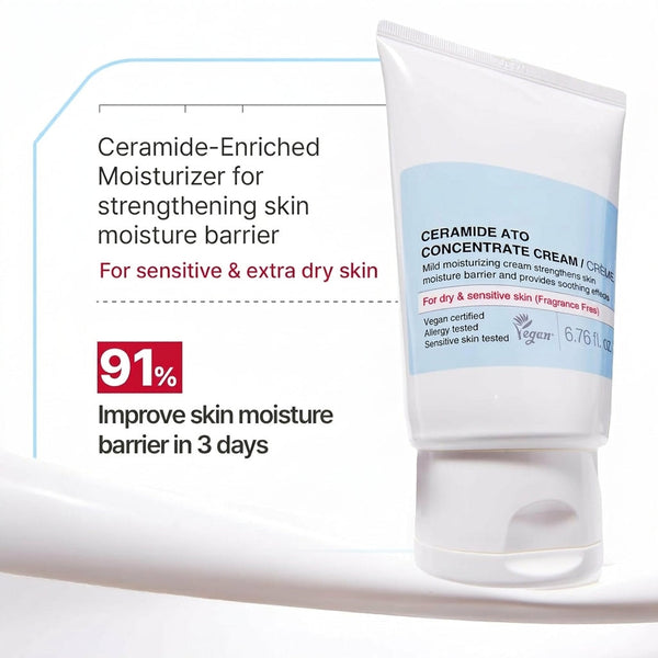 Ceramide Ato Concentrate Cream — 100-Hour Lasting Hydration for Dry and Sensitive Skin