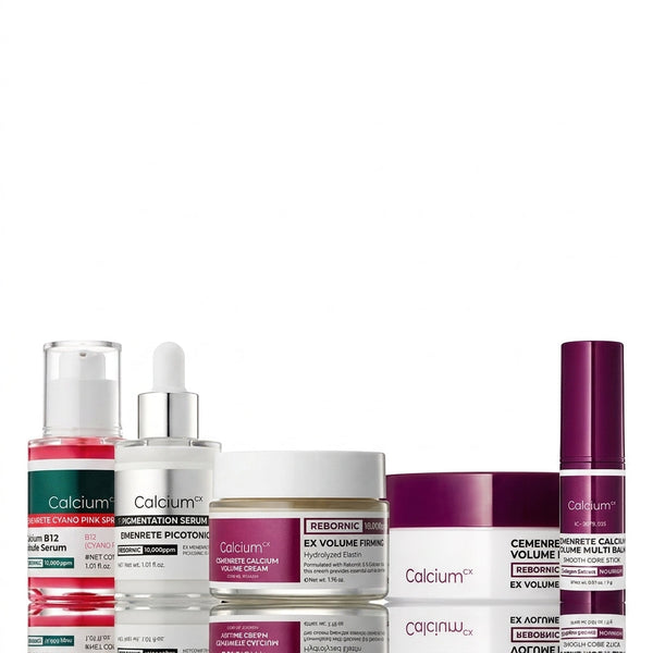 Collagen Boost Set — 5-Step Routine featuring Calcium, Hyaluronic Acid & Elastin for Mature Skin