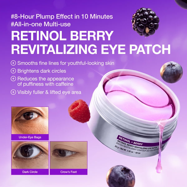 Retinol Berry Revitalizing Eye Patch for Fine Lines & Dark Circles