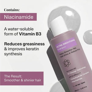 Ultra Smoothing Hair Trio with Niacinamide for Smoother, Frizz-Free Hair