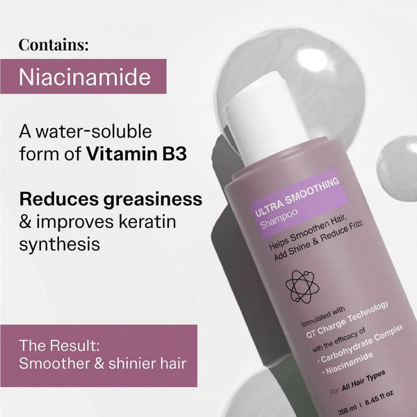 Ultra Smoothing Hair Trio with Niacinamide for Smoother, Frizz-Free Hair