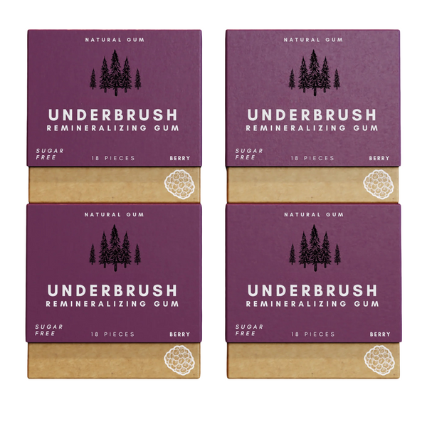 Underbrush Remineralizing Chewing Gum featuring Nano-Hydroxyapatite