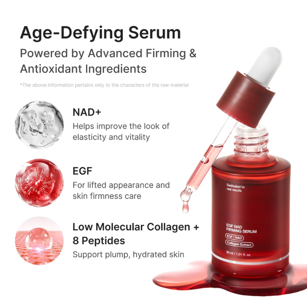 NAD+ EGF Firming Serum with Collagen Extract & 8 Peptides Korean Skincare