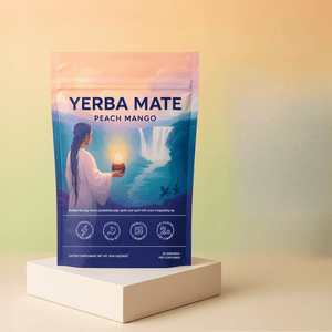 Yerba Mate Instant Tea Powder Lion's Mane, L-Theanine & Probiotics