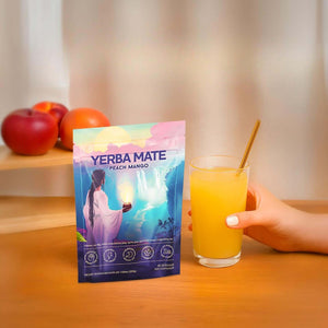 Yerba Mate Instant Tea Powder Lion's Mane, L-Theanine & Probiotics