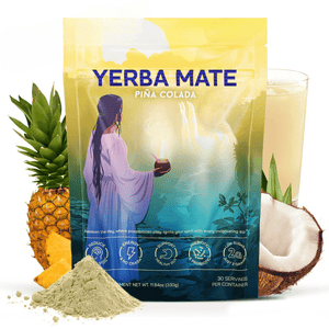 Yerba Mate Instant Tea Powder Lion's Mane, L-Theanine & Probiotics