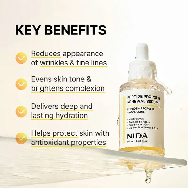 NIDA Hydrating Renewal Serum Duo with Centella, Hyaluronic Acid, Peptides
