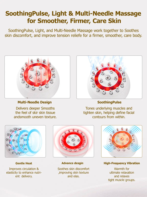 Heated Vibration Body Massager for Smooth Skin & Relaxation