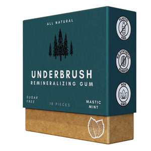 Underbrush Remineralizing Chewing Gum featuring Nano-Hydroxyapatite