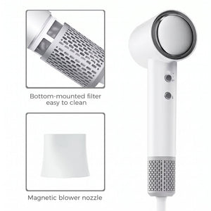 M02 Ionic Hair Dryer, Fast Drying, 8 Modes for Frizz-Free Shine