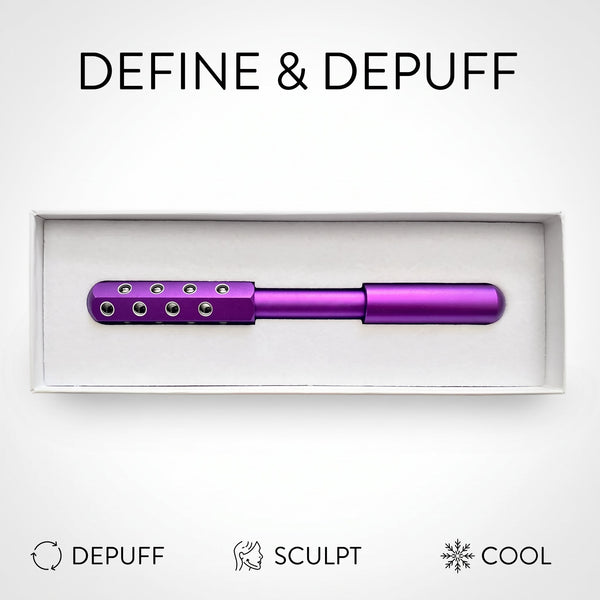 UpLift Facial Massaging Beauty Roller with 24 Stones for De-Puffing