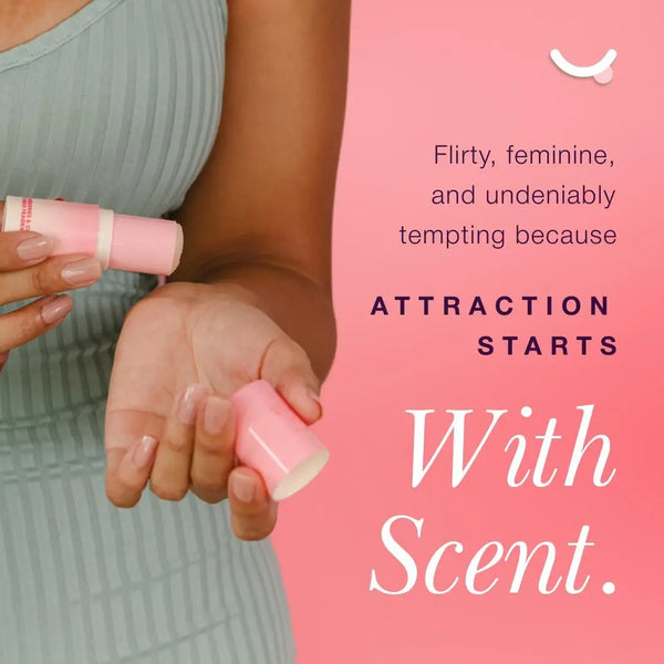 Strawberries and Cream Flavored Solid Fragrance Roll-On