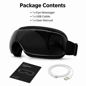 Eye Massager with Heat & Bluetooth Music, 5 Modes for Relaxation