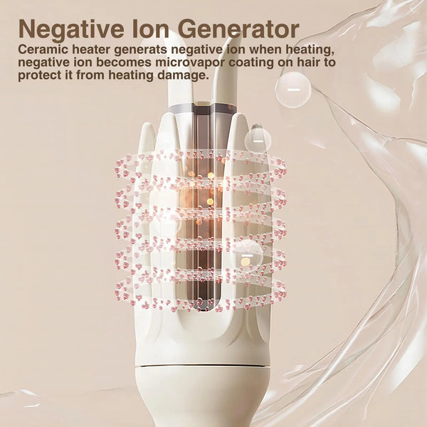 Automatic Hair Curling Iron, Negative Ion Rotating Curl Wand, 4 Heat