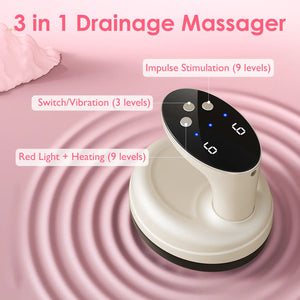 3 in 1 Electric Handheld Body Massager with Heat & Vibration