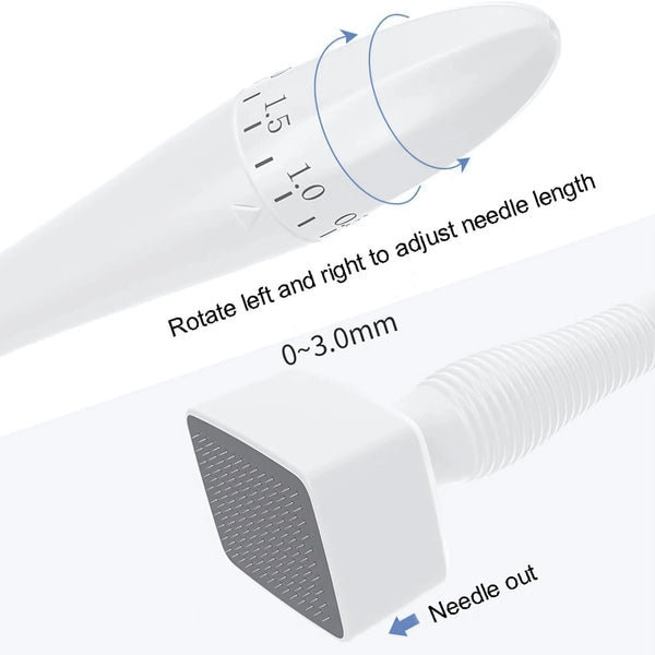 Titanium Derma Stamp 0.25mm for Skin Care, Ergonomic, for Beginners