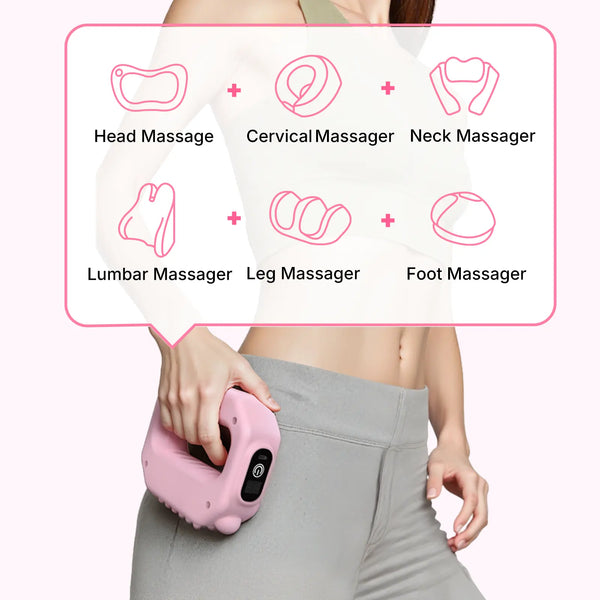 Cordless Vibration Body Massager, 6 Speed Levels for Relaxation