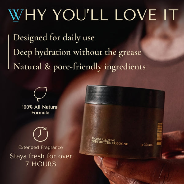 Reign Cologned Body Butter with Shea, Jojoba & Coconut, Nautical