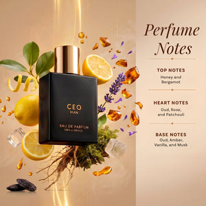 CEO Man Luxury Perfume, Citrus Woody Eau De Parfum for Men